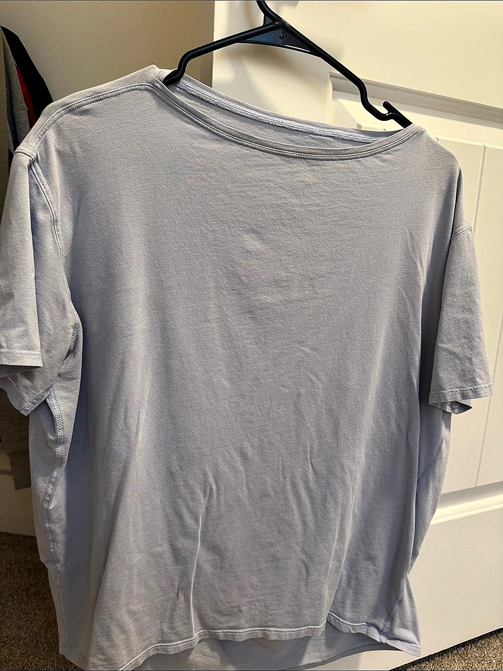 Lululemon Back in Action Short Sleeve Shirt Blue/Gray